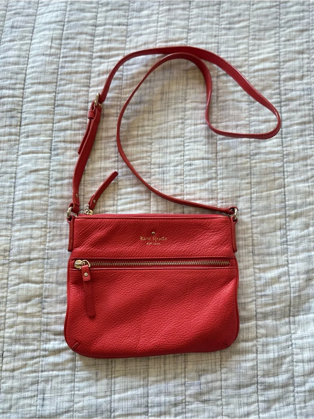 Kate Spade  Handbag crossbody Coral  Leather